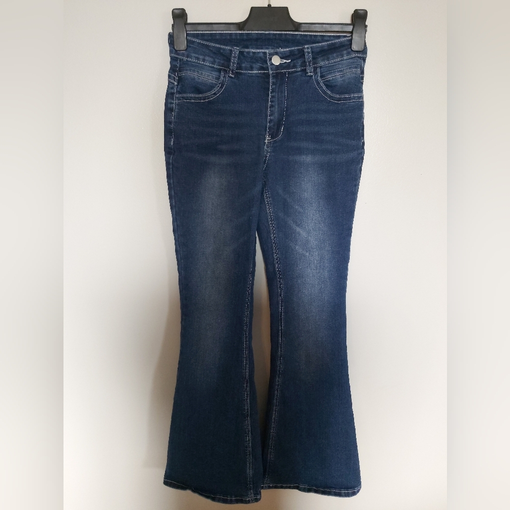 Flare-Leg Denim Womens Jeans